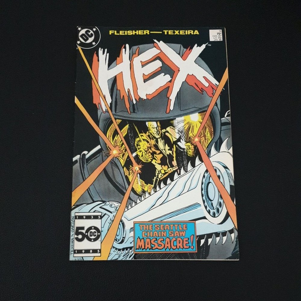 DC Comics Hex 5 Jan 1986 Book Collector Board Bagged Fleisher Texeira Copper